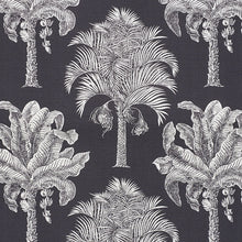 Load image into Gallery viewer, SCHUMACHER GRAND PALMS FABRIC 178003 / CARBON