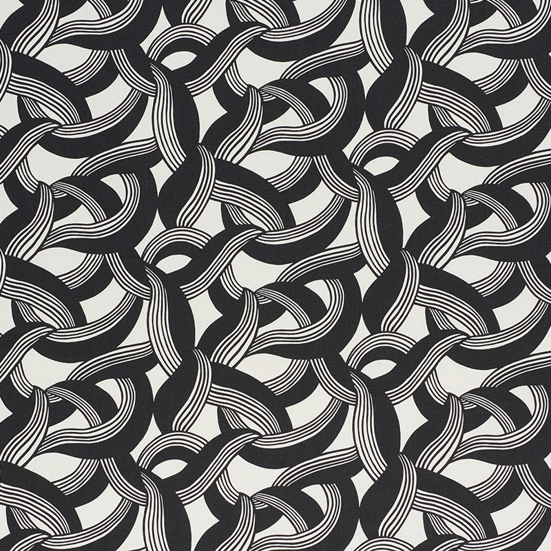 SCHUMACHER MARTINGALE FABRIC 178031 / CARBON