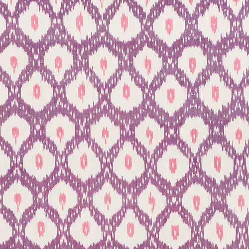 SCHUMACHER INDIO IKAT FABRIC / PURPLE