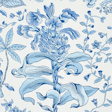 Load image into Gallery viewer, Schumacher Pomegranate Botanical Fabric 178124 / Blue