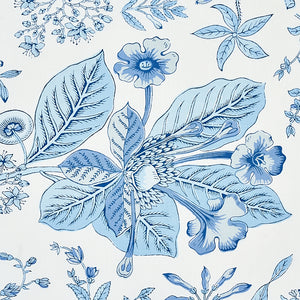 Schumacher Pomegranate Botanical Fabric 178124 / Blue
