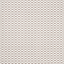 Load image into Gallery viewer, SCHUMACHER FRETWORK FLOWER FABRIC 178312 / CHESTNUT