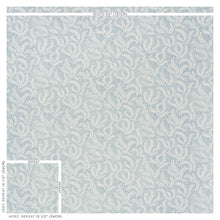 Load image into Gallery viewer, SCHUMACHER ETCHED FERN FABRIC 178531 / BLUE