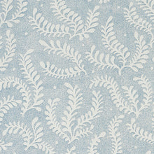 Load image into Gallery viewer, SCHUMACHER ETCHED FERN FABRIC 178531 / BLUE
