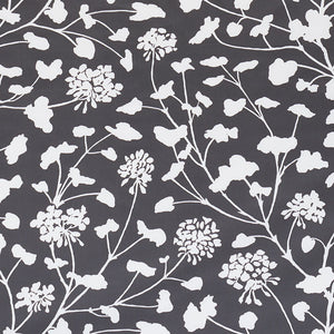 SCHUMACHER PENNICK CHINTZ FABRIC 178541 / BLACK