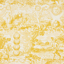 Load image into Gallery viewer, SCHUMACHER MODERN TOILE FABRIC 178622 / YELLOW