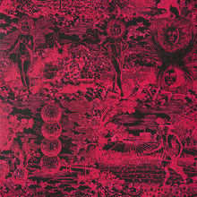 Load image into Gallery viewer, SCHUMACHER MODERN TOILE FABRIC 178623 /  PINK &amp; BLACK