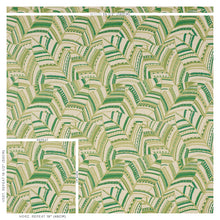 Load image into Gallery viewer, SCHUMACHER DECO LEAVES FABRIC 178650 / PALM