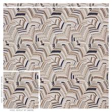 Load image into Gallery viewer, SCHUMACHER DECO LEAVES FABRIC 178651 / NEUTRAL