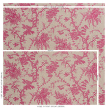 Load image into Gallery viewer, SCHUMACHER SAN CRISTOBAL TOILE FABRIC 178730 / MAGENTA