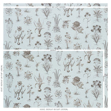 Load image into Gallery viewer, SCHUMACHER CABOT BOTANICAL FABRIC 178750 / SKY