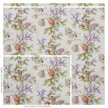 Load image into Gallery viewer, SCHUMACHER DEL TESORO FABRIC 178762 / PURPLE &amp; CORAL