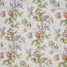 Load image into Gallery viewer, SCHUMACHER DEL TESORO FABRIC 178762 / PURPLE &amp; CORAL