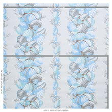 Load image into Gallery viewer, SCHUMACHER BEDOLINA CHINTZ FABRIC 178780 / BLUE &amp; GREY