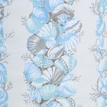 Load image into Gallery viewer, SCHUMACHER BEDOLINA CHINTZ FABRIC 178780 / BLUE &amp; GREY