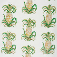 Load image into Gallery viewer, SCHUMACHER PINEAPPLES CHINTZ FABRIC 178800 / IVORY