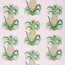 Load image into Gallery viewer, SCHUMACHER PINEAPPLES CHINTZ FABRIC 178802 / BLUSH