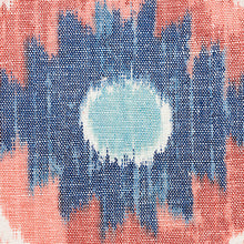 Load image into Gallery viewer, SCHUMACHER ELIZIA IKAT FABRIC 179052 / ROSE &amp; INDIGO