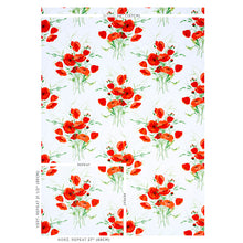 Load image into Gallery viewer, SCHUMACHER JONI CHINTZ FABRIC 179061 / RED