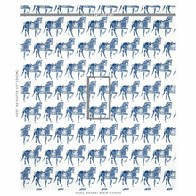 Load image into Gallery viewer, Schumacher Marwari Horse Fabric 179130 / Navy