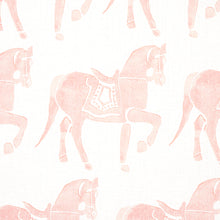 Load image into Gallery viewer, Schumacher Marwari Horse Fabric 179132 / Pink