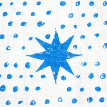 Load image into Gallery viewer, Schumacher Spot &amp; Star Fabric 179160 / Blue