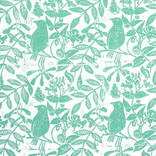 Load image into Gallery viewer, Schumacher Bird &amp; Bee Fabric 179211 / Sea Glass