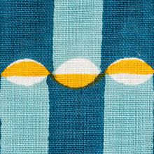 Load image into Gallery viewer, SCHUMACHER LUNA FABRIC 179281 / BLUE &amp; TURMERIC