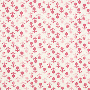 Schumacher Beatriz Hand Blocked Print Fabric 179350 / Pink