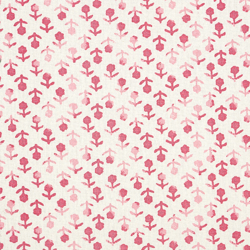 Schumacher Strawberry Hand Block Print Grass, Fabric Bistro, Columbia