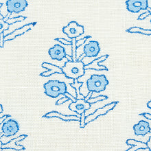 Load image into Gallery viewer, Schumacher Aditi Hand Blocked Print Fabric 179360 / Blue