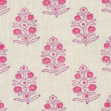 Load image into Gallery viewer, Schumacher Aditi Hand Blocked Print Fabric 179362 / Pink