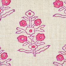 Load image into Gallery viewer, Schumacher Aditi Hand Blocked Print Fabric 179362 / Pink