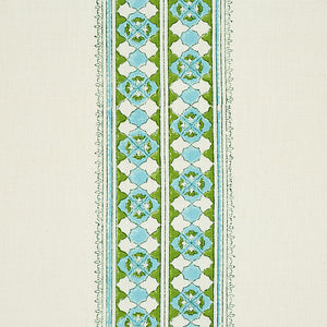 Schumacher Amira Hand Blocked Print Fabric 179370 / Leaf