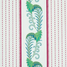 Load image into Gallery viewer, Schumacher Aleksy Stripe Fabric 179382 / Plum