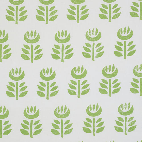 SCHUMACHER ROSENBORG HAND PRINT FABRIC 179400 / GREEN