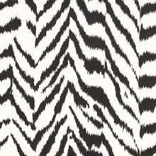 Load image into Gallery viewer, Schumacher Quincy Hand Print Fabric 179410 / Black