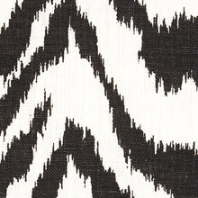 Load image into Gallery viewer, Schumacher Quincy Hand Print Fabric 179410 / Black