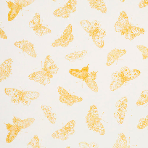 Schumacher Burnell Butterfly Fabric 179431 / Yellow