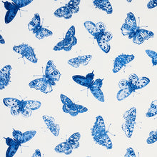 Load image into Gallery viewer, Schumacher Burnell Butterfly Fabric 179432 / Blue