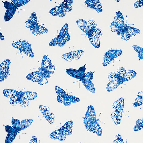 Schumacher Burnell Butterfly Fabric 179432 / Blue