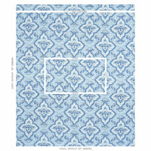 Load image into Gallery viewer, Schumacher Amalia Medallion Handmade Print Fabric 179440 / Blue