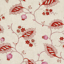 Load image into Gallery viewer, Schumacher Maryam Vine Fabric 179450 / Pink &amp; Red