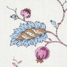 Load image into Gallery viewer, Schumacher Maryam Vine Fabric 179452 / Sky &amp; Plum