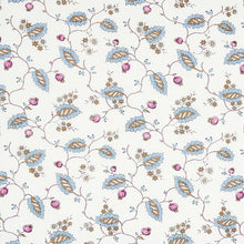 Load image into Gallery viewer, Schumacher Maryam Vine Fabric 179452 / Sky &amp; Plum