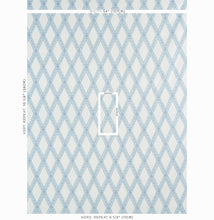 Load image into Gallery viewer, Schumacher Les Losanges Toile Fabric 179460 / Sky