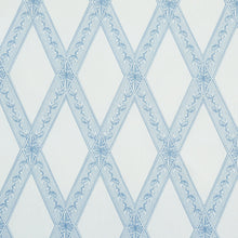 Load image into Gallery viewer, Schumacher Les Losanges Toile Fabric 179460 / Sky