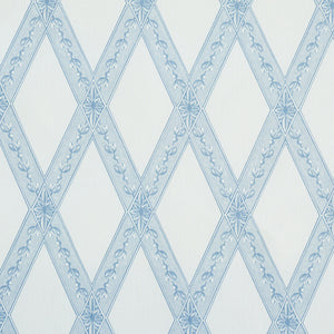 Schumacher Les Losanges Toile Fabric 179460 / Sky