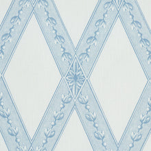 Load image into Gallery viewer, Schumacher Les Losanges Toile Fabric 179460 / Sky
