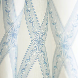 Schumacher Les Losanges Toile Fabric 179460 / Sky